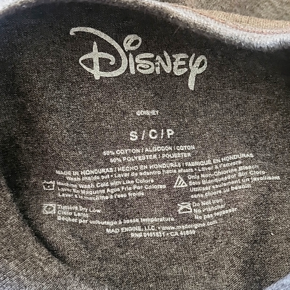 Disney Mad Face Mickey Mouse Grey Tshirt - Picture 3 of 5